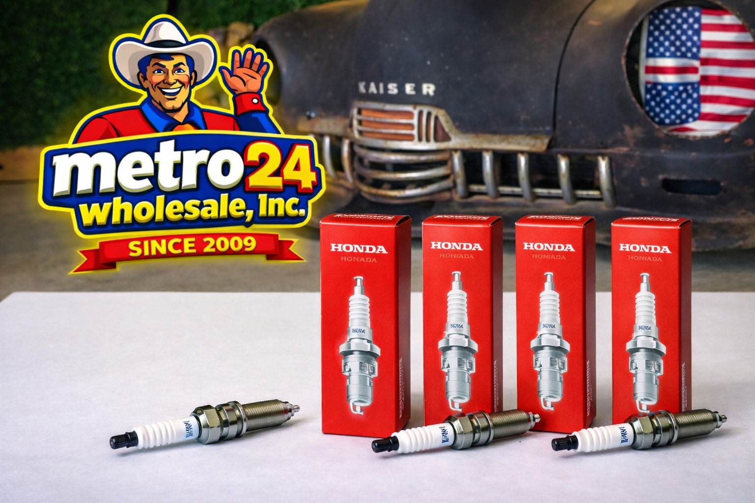 4 12290-R41-L01 Genuine OEM Honda Acura Spark Plug - same as dealer