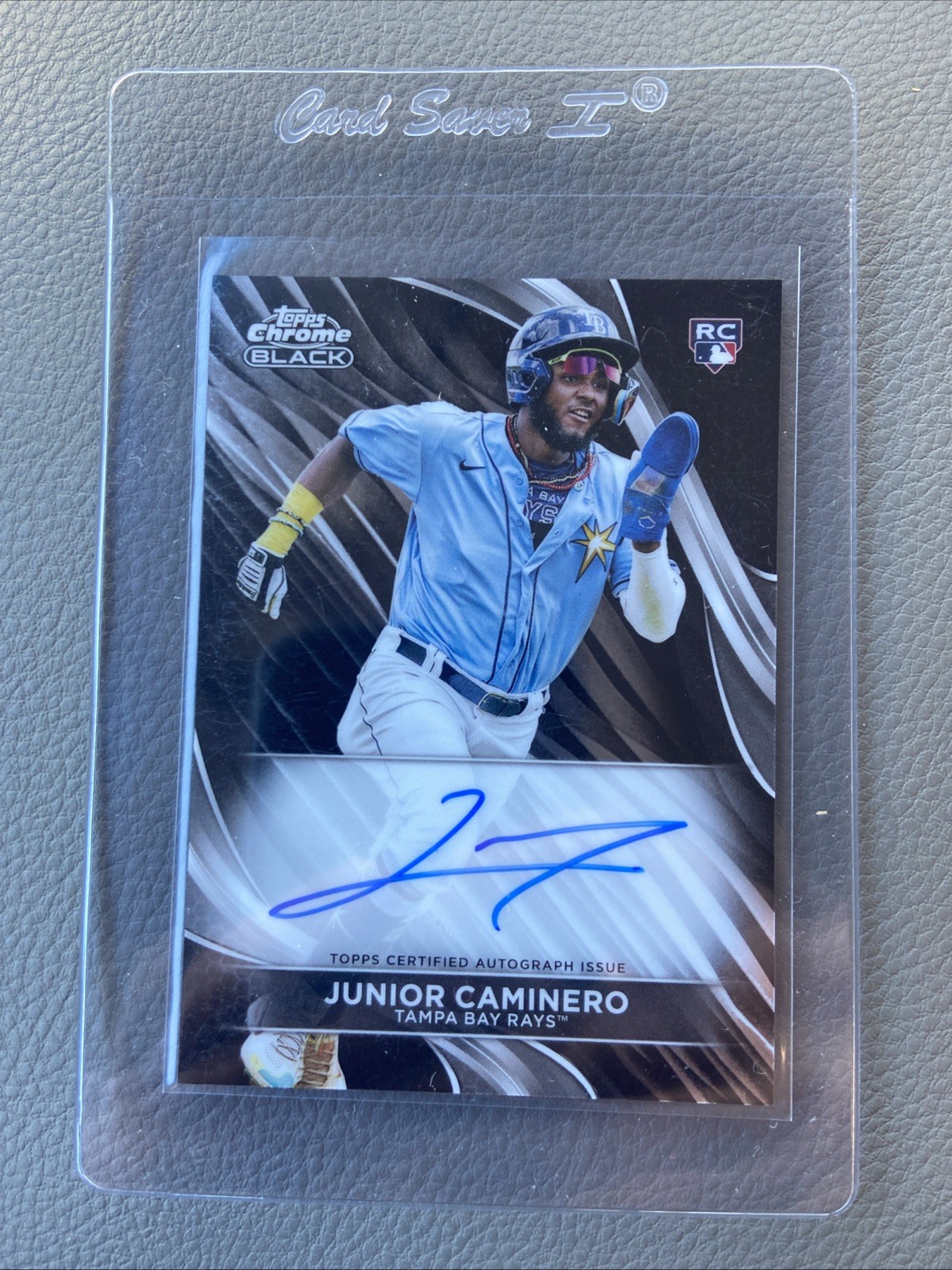 2024 Topps Chrome Black Junior Caminero RC Auto #CBA-JCA