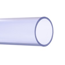 55mm ID 63mm OD Clear Rigid Pipe CRAFTS 14" High Impact Clear Blue