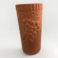 Vintage 1980s Terracotta Clay Wine Crock Bucket  GOURMET-TOPF Cottage Vase