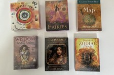 6 Oracle Card Deck Bundle Archetypes Fairies Enchanted Map Zodiac Tarot Gift New