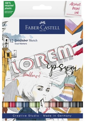 FABER-CASTELL Sketch Marker GOLDFABER 12er Etui
