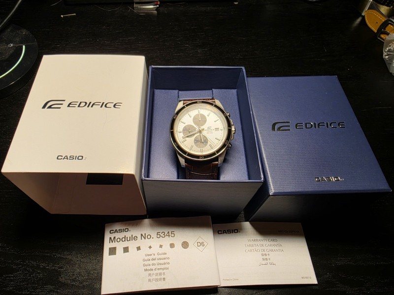Casio Men's Edifice Chronograph Quartz Watch - EFR-526L-7AVUDF NEW