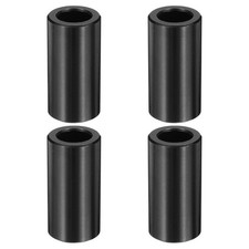 4pcs M8 Aluminium Spacers, M8 IDx1/2" ODx1" Length, Black