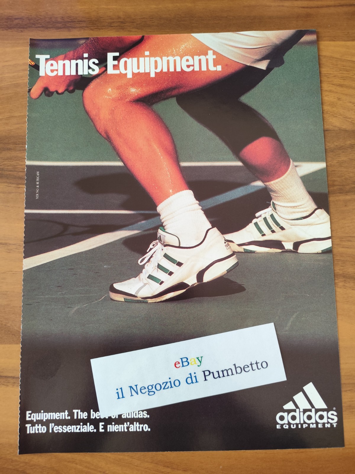Advertising ITALIA Pubblicità TENNIS : ADIDAS Tennis Equipment ( 1992 )