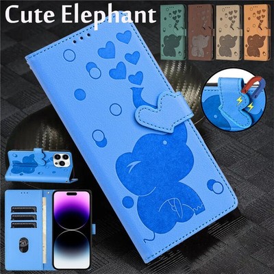 For iPhone 17e 17 16 15 14 13 12 11 Pro Max Cute Leather Flip Case Wallet Cover