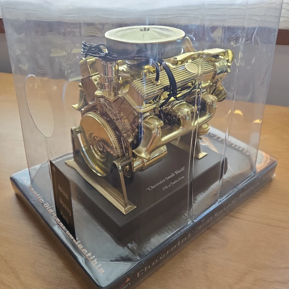 BRONZE PLATED CHEVROLET 350 SMALL-BLOCK V-8 ENGINE 1:6 LIBERTY TURNING PARTS - Image 2 of 4