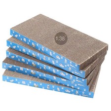 5 Packs in 1 Cat Scratch Pad, Cat Scratcher Cardboard,Reversible,Durable Recy...