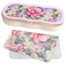 Cute Pattern Hard Shell Glasses Case with Eyeglasses Microfiber Set-08