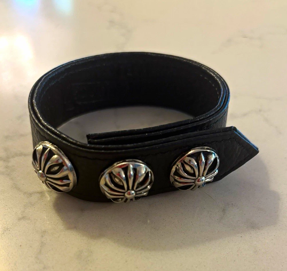 Chrome Hearts Leather Fashion Bracelets for sale - eBay