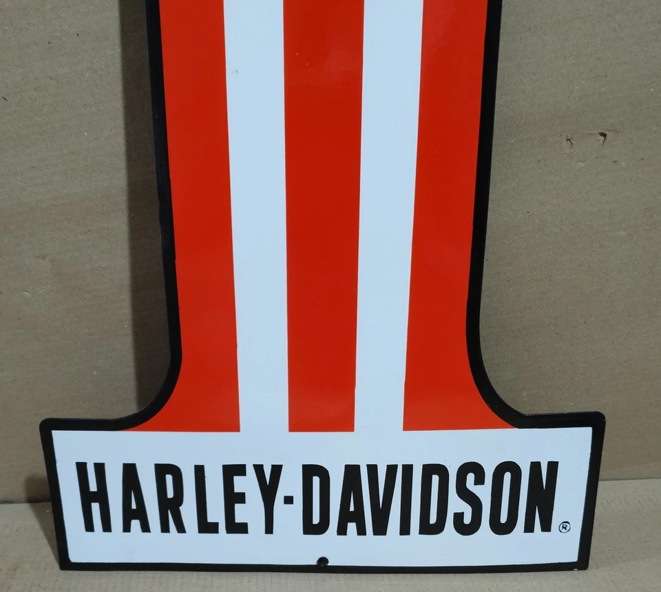 Harley Davidson Porcelain Enamel Sign  30 x 17.5 Inches 1 Sided - Image 4 of 4