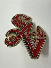 Super Solid Sav Pin not Hat Club Rushmore Red Glitter Details