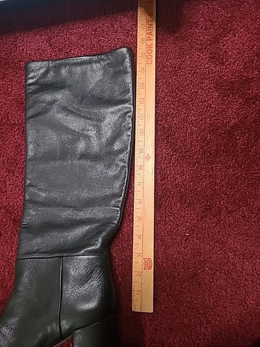 Stivali Tory Burch KIRA alti al ginocchio tacco a blocco scarpe equitazione stivaletti 8 logo oro - Foto 11 di 12