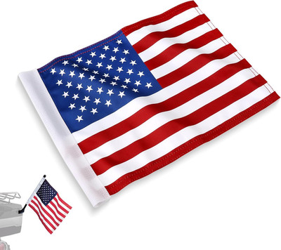 15'' X 11'' American Flag Kit   Vivid Colors, Fade-Resistant   Heavy-Duty Canvas H