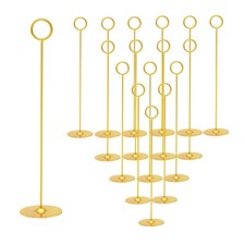 16PK Gold Table Number Holders Place Card Holders 12 Inch Table Card Holders ...