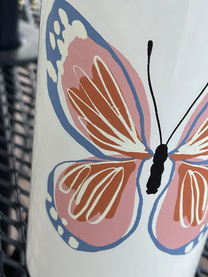 Mariposa de jardín Kate Spade acero inoxidable 33 oz. Botella de agua de acero inoxidable Foto 2 de 4