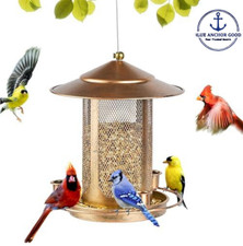 Bird Feeders House for Outdoors Hanging,Large Capacity Metal Wild