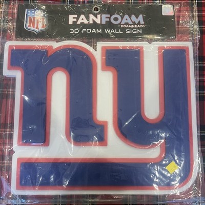 New York Giants NFL 3D Fan Foam Logo Wall Sign, New Sealed,  Licensed