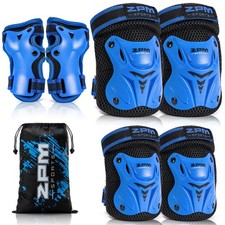 Kids Knee Elbow Pads Wrist Guards Protective Gear Set Skating Bike Skateboard