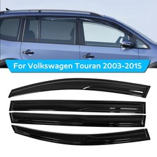 4-Tlg Regenabweiser 5-Türer Auto Schwarz Windabweiser Für VW Touran 2003-2015