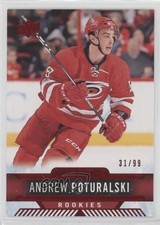 2017-18 Upper Deck Overtime Rookies Red Foil 31/99 Andrew Poturalski #118 2vh
