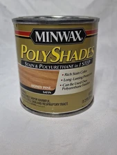 Minwax PolyShades Honey Pine Stain and Polyurethane 1/2 Pint Wood Finish