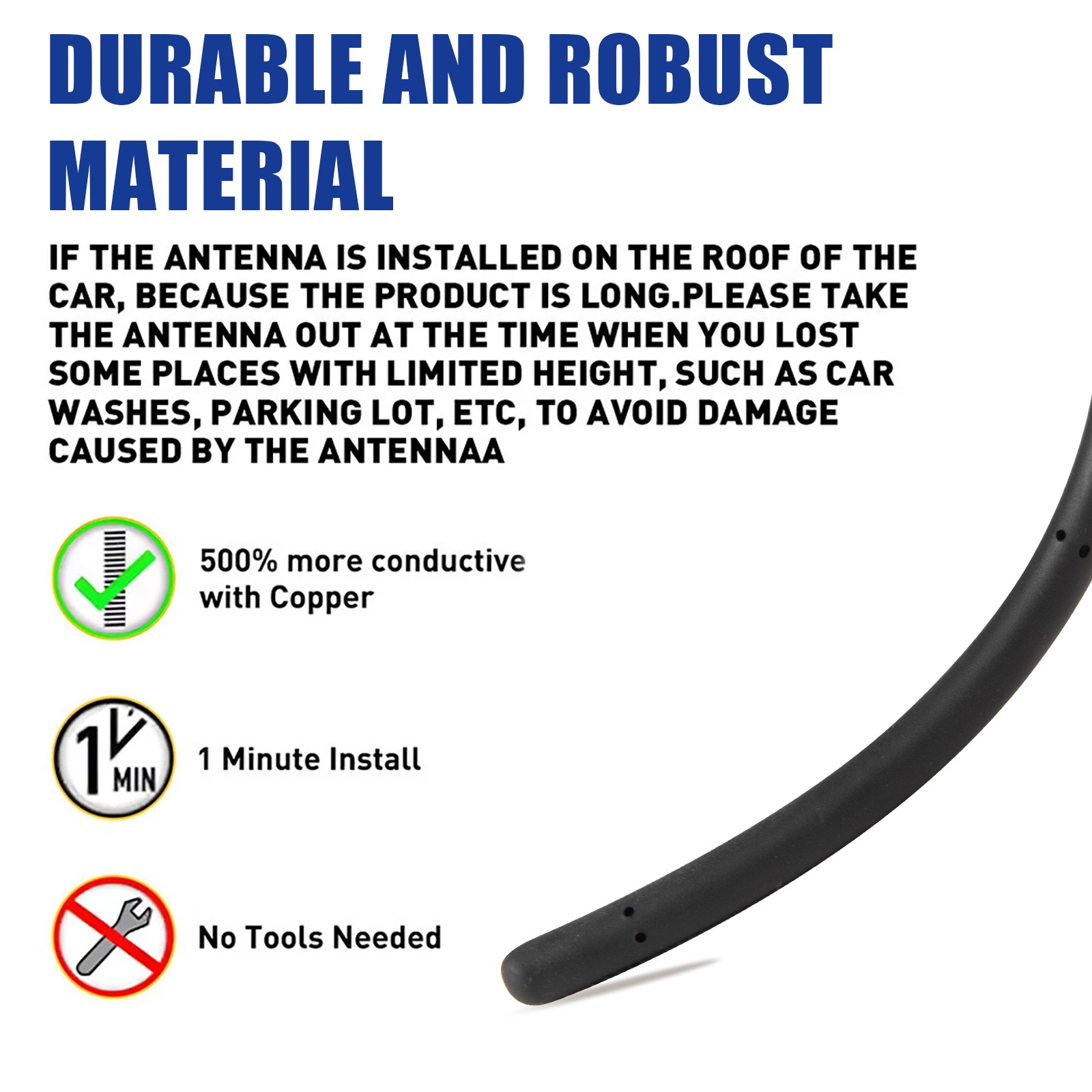 8" Short Aerial Antenna AM/FM Radio Reception For Suzuki Grand Vitara 2008