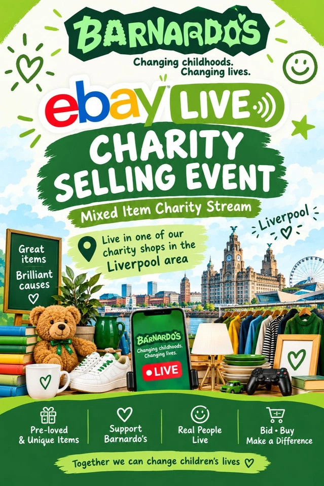 Barnardos Charity Live From Store ! Mixed Item Auction @Widnes UR £1 Starts