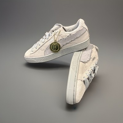 One Piece x Puma Suede Lufy Gear 5 Feather Gray Platinum Gray US 4.5