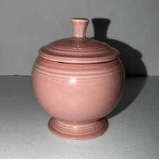 Fiesta ware Sugar Bowl in Rose Pink