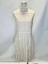 Vince Camuto Dress Women’s Size Medium Ivory Victorian Lace Sleeveless Cowgirl