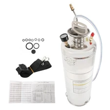 3.5Gallon Stainless Steel Sprayer 14L 20" Wand & 3FT Hand-Pump Sprayer with Hose