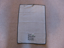 Funny Golf Towel: "I Use This Towel to Clean My Balls" - GRAY 16x24