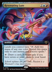 Resonating Lute - Extended Art Foil - Secrets of Strixhaven