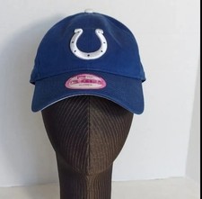 New Era 9Twenty Cap NFL Indianapolis Colts Hat Women Adjustable Royal Blue NWT
