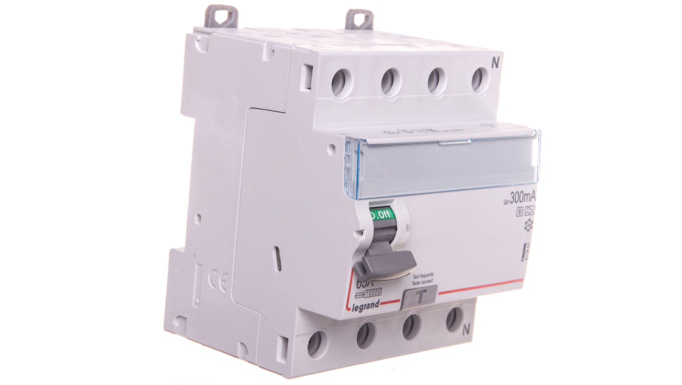 Residual current circuit breaker 4P 63A 0,3A type AS P304 DX3 411801 /T2UK