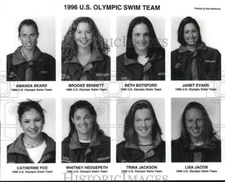 1996 Press Photo Composite of U.S. Olympic Swim Team - hps13959