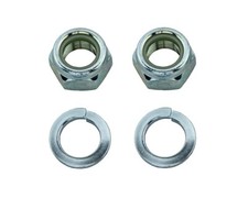 VINTAGE LOWRIDER TRIKE AXLE NUT & WASHER SET  CHROME 5/8 AXLE.