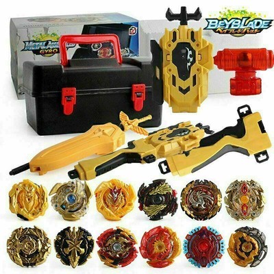 Beyblade Burst Set Wrestling Masters Fusion Kreisel+Tragetasche für Kinder Gift!