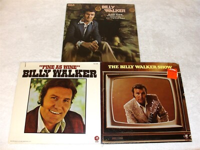 (3) SEALED LP's - Billy Walker ''Billy Walker Show'',''Fine As Wine'', ''Alone Again''