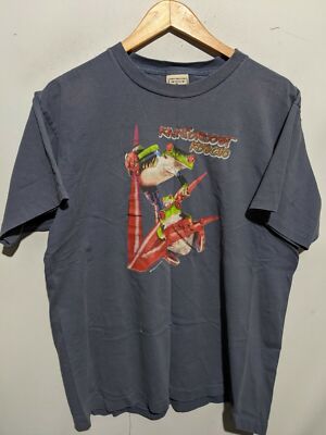 VTG  Rainforest Rescue Tree Frog T-Shirt Single Stitch 2000 Men's L