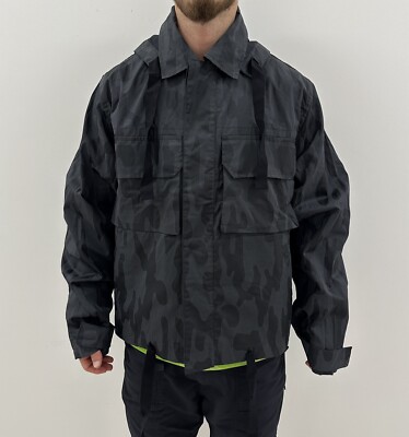 Our Legacy Cropped Artilery Parka Black Brushed Cammo Mens Jacket