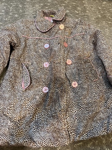 Cheetah Print Peecoat Girls Sz 5