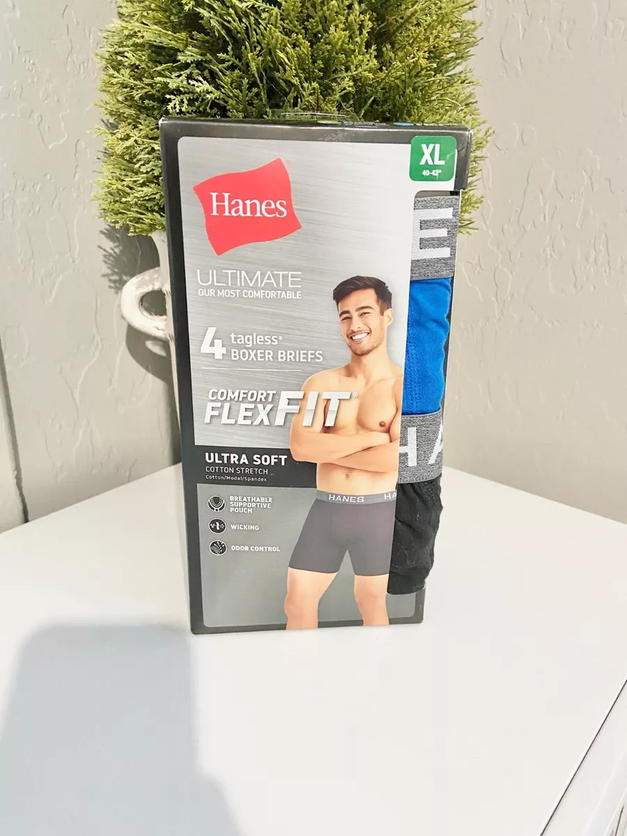 Hanes Comfort Flex Fit Ultra Soft Cotton Modal Blend Boxer Brief 4