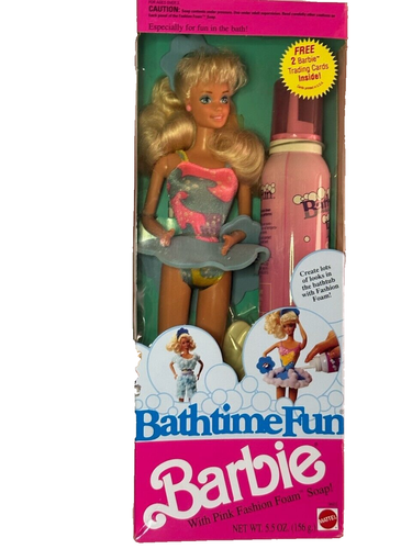 Poupée Barbie Bathtime Fun De 1990 - Vintage - Occasion