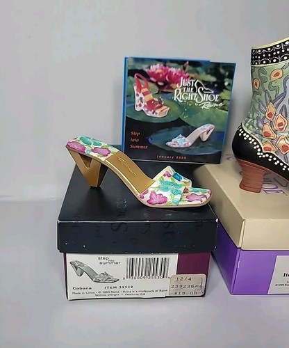 Lot of 2 | Just the Right Shoe | 2004 Cabana #25530 & 1998 Deco Boot #25015 - Picture 2 of 5