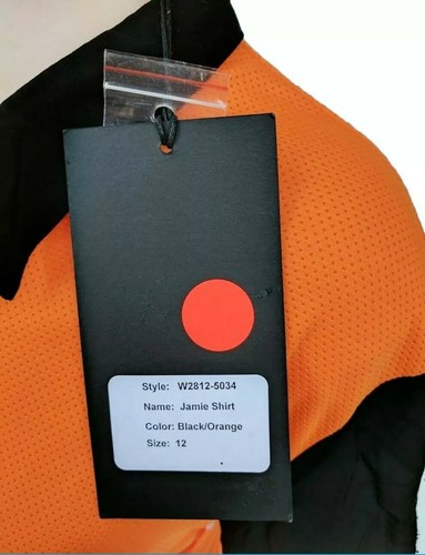 Camisa para mujer Hansen & Gretel Jamie talla: 12 naranja y negro estilo: W2812-5034 nueva con etiquetas - Imagen 2 de 2