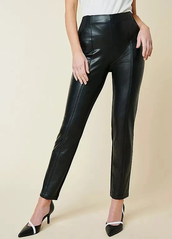Faux leather trousers plus cheap size