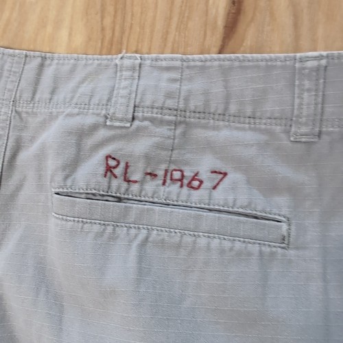 Polo Ralph Lauren Boys Cotton Ripstop Cargo Shorts Size 18 Shorts Gray 30x11 - Picture 6 of 9
