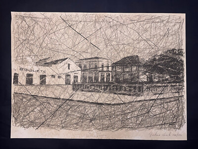 Lithograph by Gustavo Acosta. Untitled. 1986. Original signed by the artist
